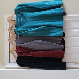 Lot of 4 Sonoma GFL Everyday Long Sleeve V-Neck T-shirts XL Multiple Colors